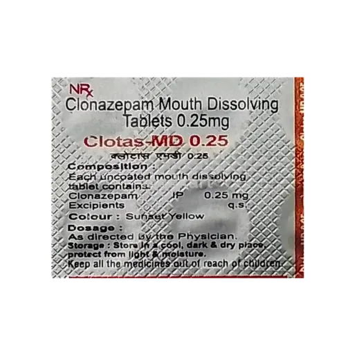 clotas md 0.25mg tablet 15's